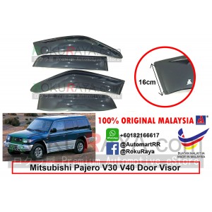 Mitsubishi Pajero V6 V31 / V32 / V34 / V44WG (2nd Gen) 1994-1999 AG Door Visor Air Press Wind Deflector (Extra Big 16cm Width)